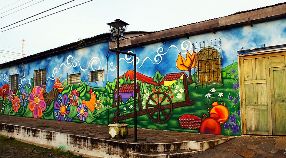 Murales y calles de Ataco antes de la noche de los Farolitos
