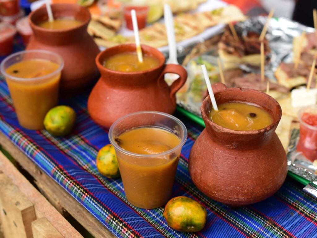 Productos elaborados con jocote durante el Festival del Jocote en Cerro Verde